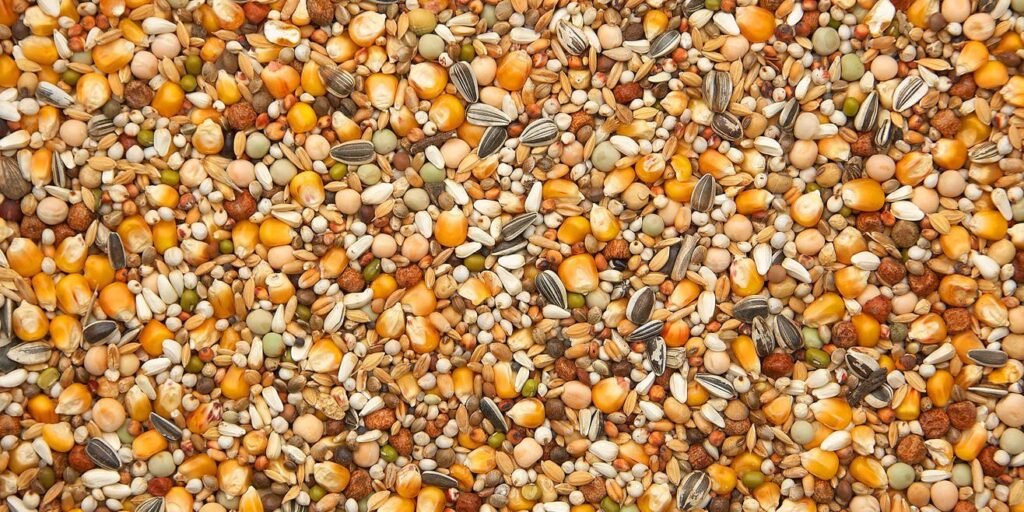 pigeon grain feed mixture Grains and seeds used for pigeon feeding